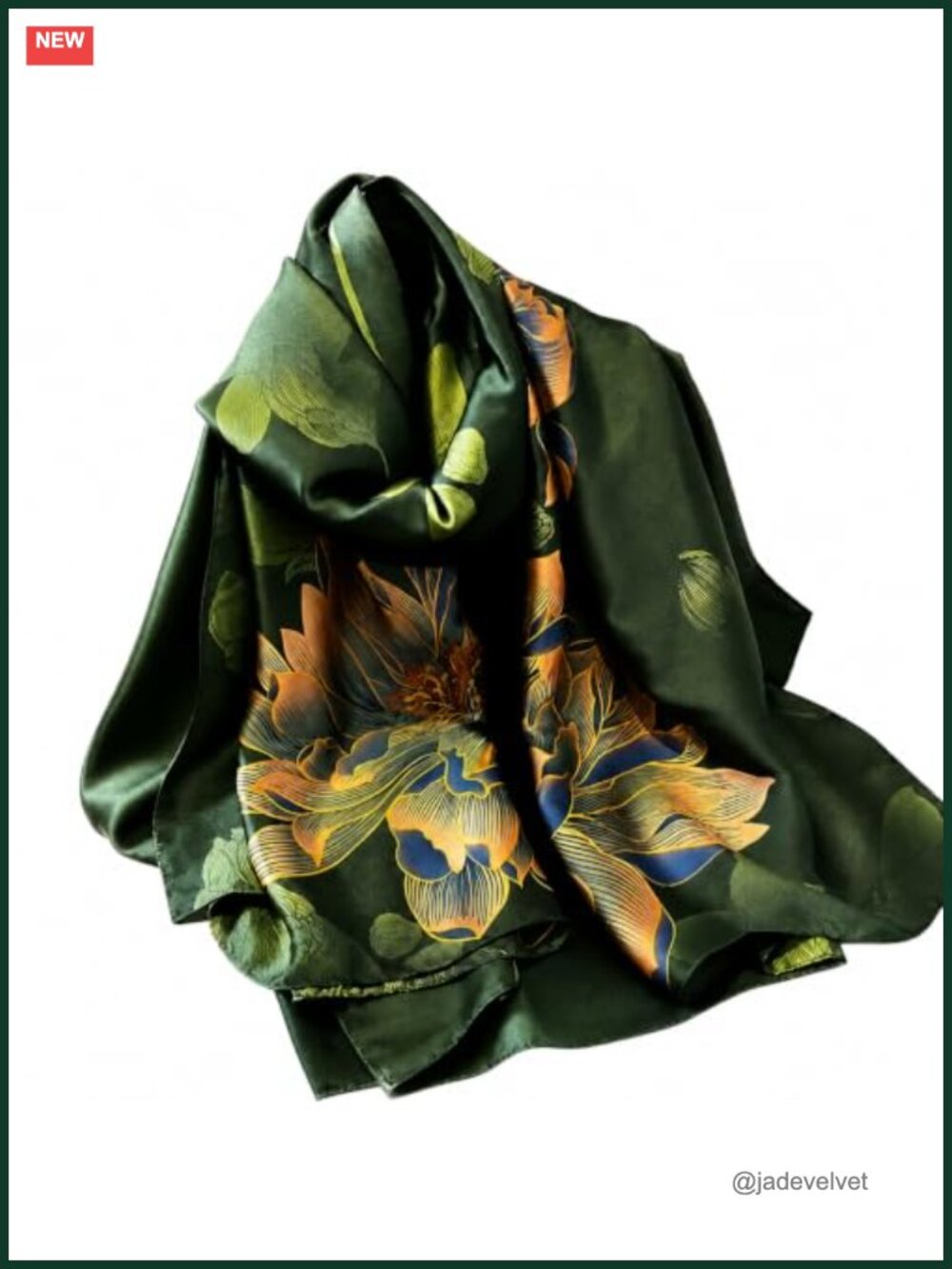 Satin Scarf for Women, 70x35 Inch Silk Like Shawl Wrap, Lightweight Summer
